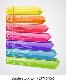 Modern vector info graphic for business project