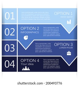 Modern vector info graphic for business project