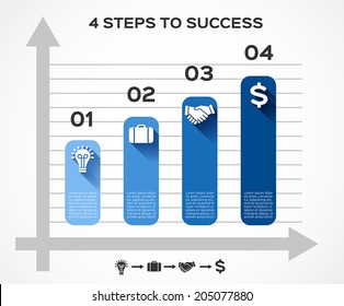Modern vector info graphic for business project