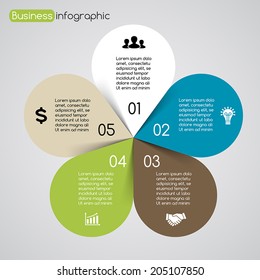 Modern vector info graphic for business project