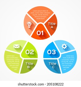 Modern vector info graphic for business project