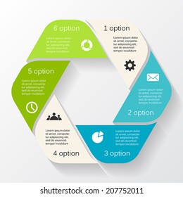 Modern Vector Info Graphic For Business Project