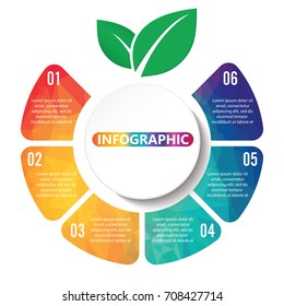 Modern vector info graphic for ECO project