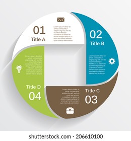 Modern vector infographic for business project