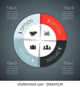 Modern vector infographic for business project