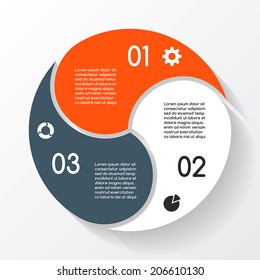 Modern vector infographic for business project