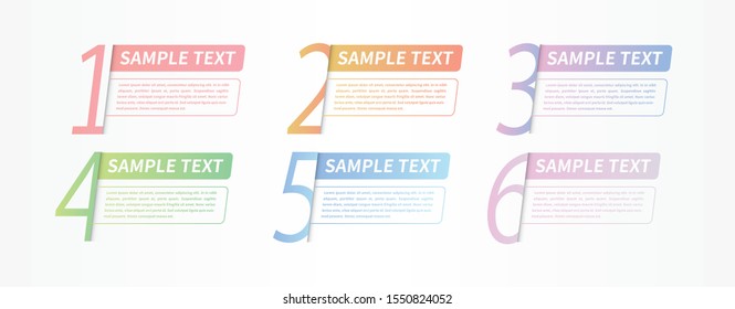 Modern vector infographic design. Template for process diagram, presentations, workflow layout, banner, flow chart,annual report, info graph. colorful gradient labels and icons.