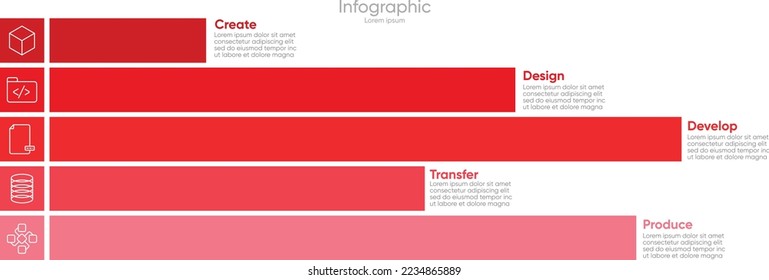 Modern Vector infographic design template