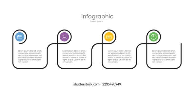 Modern Vector infographic design template