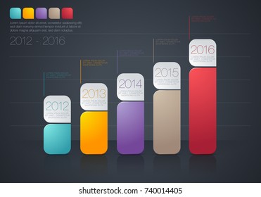 modern vector infographic diagram with bars