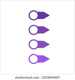 Modern vector Infographic icon design, infographic list element