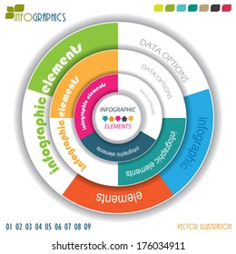Modern vector infographic template with circle, design for your business presentation