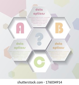 Modern vector infographic template design for your business presentation (can be used for your web design, graphic or website layout, diagram, numbers options, education)