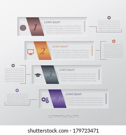 Modern vector infographic template design 