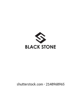 Modern vector initial letter BS or SB logo in black color isolated on multiple background colors. The logo is suitable for real estate investment company logo design inspiration templates.