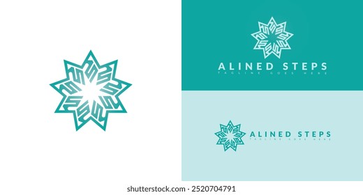 Modern vector initial letter AS or SA logo in green color isolated on multiple background colors. The logo is suitable for community and coaching platform logo design inspiration templates.