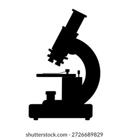 Pesquisa Moderna. Vetor de microscópio isolado em fundo branco