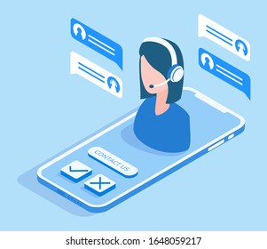 Modern vector isometric technology illustration. 