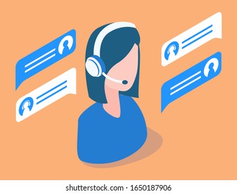 Ilustración moderna de tecnología isométrica vectorial. 