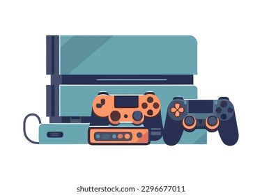 Modern vector of a joystick and console icon isolated