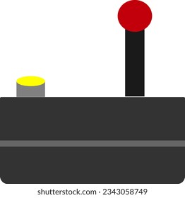 Modern vector joystick illustration for gaming and graphic designs. Responsive buttons, ergonomic design, and eye-catching colors. Suitable for posters, games, greeting cards, and more.