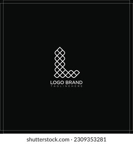 Modern vector letter L logo. luxury brand style. corporate business emblem logotype