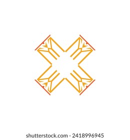 Modern vector letter X logo