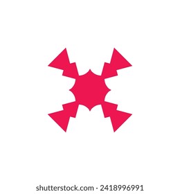 Modernes Vektorbrief X-Logo