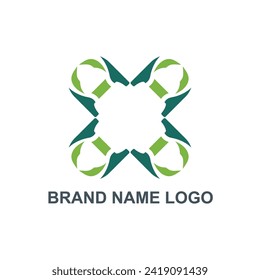 Modern vector letter X logo