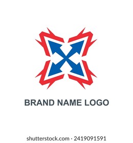 Modernes Vektorbrief X-Logo