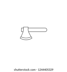 Modern vector line axe  icon for web and graphic design.