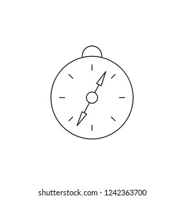 Modern vector line compass icon for web and graphic design.