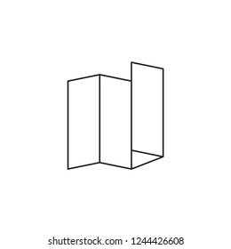 Modern vector line  map icon for web and graphic design