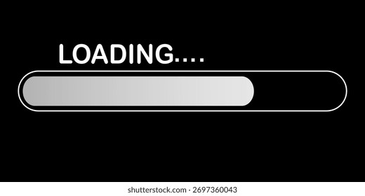 Design moderno de barra de carga vetorial