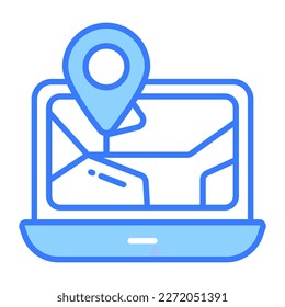Modern vector of location tracking in editable style, easy to use icon