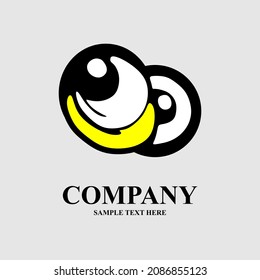 Modernes Vektorlogo-Design. Logo mit Augenkonzept.