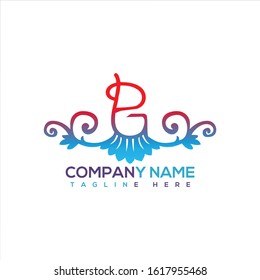 Modern vector Logo Design With "PG" Letter