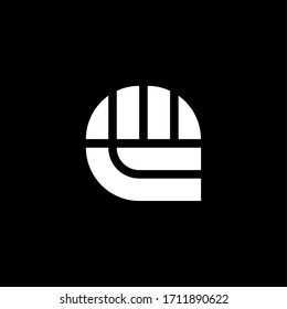 Modern Vector Logo Double Lines Letter E. E Letter Design Vector