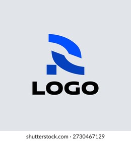 Un logotipo de Vector moderno en forma de la letra R.