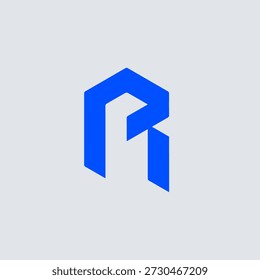 Un logotipo de Vector moderno en forma de la letra R.
