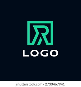 Un logotipo de Vector moderno en forma de la letra R.