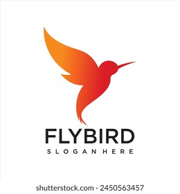 modern Vector Logo Illustration bird Gradient