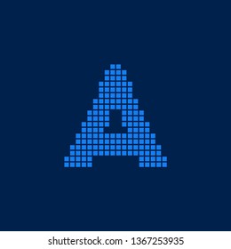 Modern Vector Logo Letter A. A Letter Design Vector Blocks Cubes