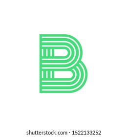 Modern Vector Logo Letter B. B Letter Design Vector