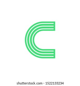 Modern Vector Logo Letter C. C Letter Design Vector