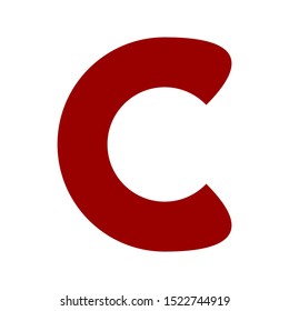 modern vector logo letter C