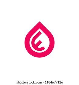 Modern Vector Logo Letter F. F Letter Design Vector In Falling Tear Shape