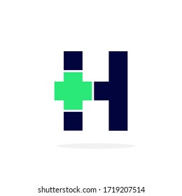Moderner Vectorlogo Letter H. H Arzt Buchstaben Design Vektor