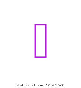 Modern Vector Logo Letter I. I Pink Line Letter Design Vector