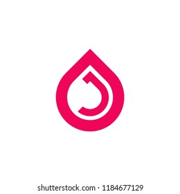 Modern Vector Logo Letter J. J Letter Design Vector In Falling Tear Shape